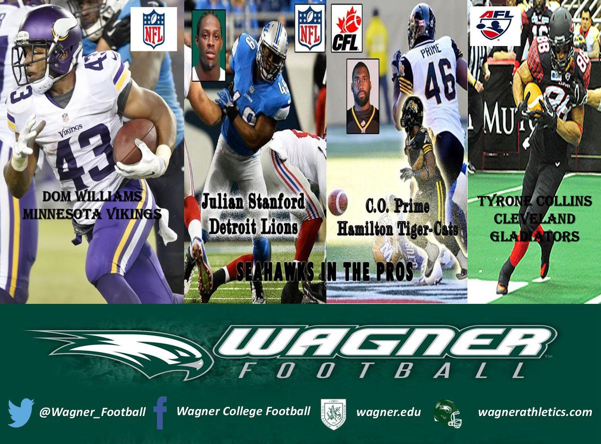 Wagner_Football's tweet photo. Great job by all of our Professional Seahawks this past season! #proseahawks @WagnerAthletics #seahawkpride #nfl #cfl http://t.co/7UHo2LXCUD