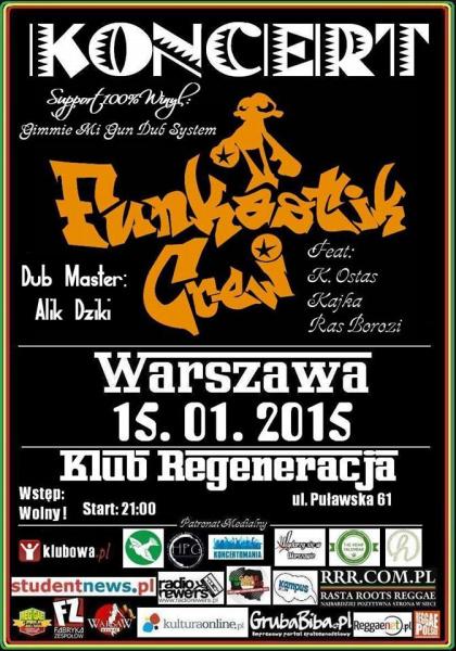 RudeMaker's tweet image. Dzisiaj w Warszawie: Funkastik Crew  + Gimmie Mi Gun Dub System. 
#ska #reggae #funky #dub 
rudemaker.pl/wydarzenia/297…