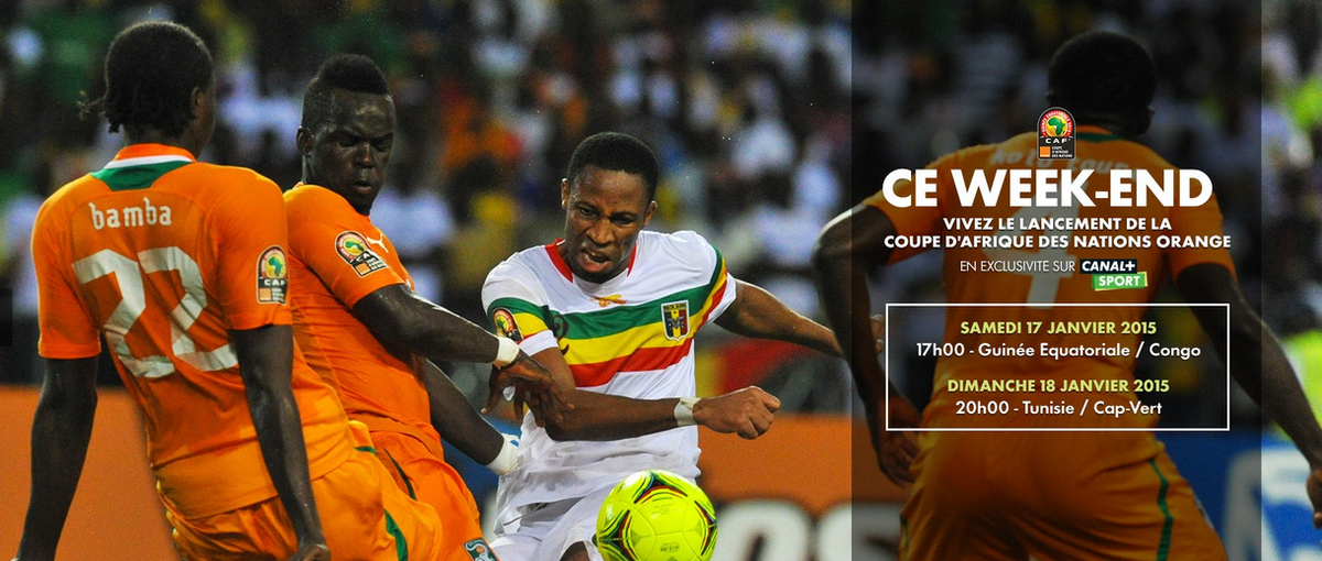 canalplus's tweet photo. Lancement de la 30e Coupe d'Afrique des Nations ce week-end sur Canal+ Sport http://t.co/mnXTaVOZrQ #CAN2014 http://t.co/1u6lV9bn04