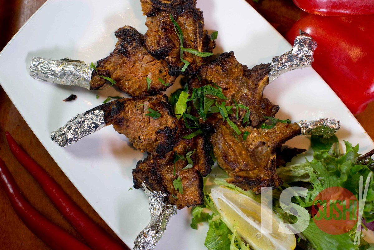 IsoSushi's tweet image. Its not just #Sushi we do, Lamb chops marinated with special spices cooked in clay oven freshly made. #IsoTwist