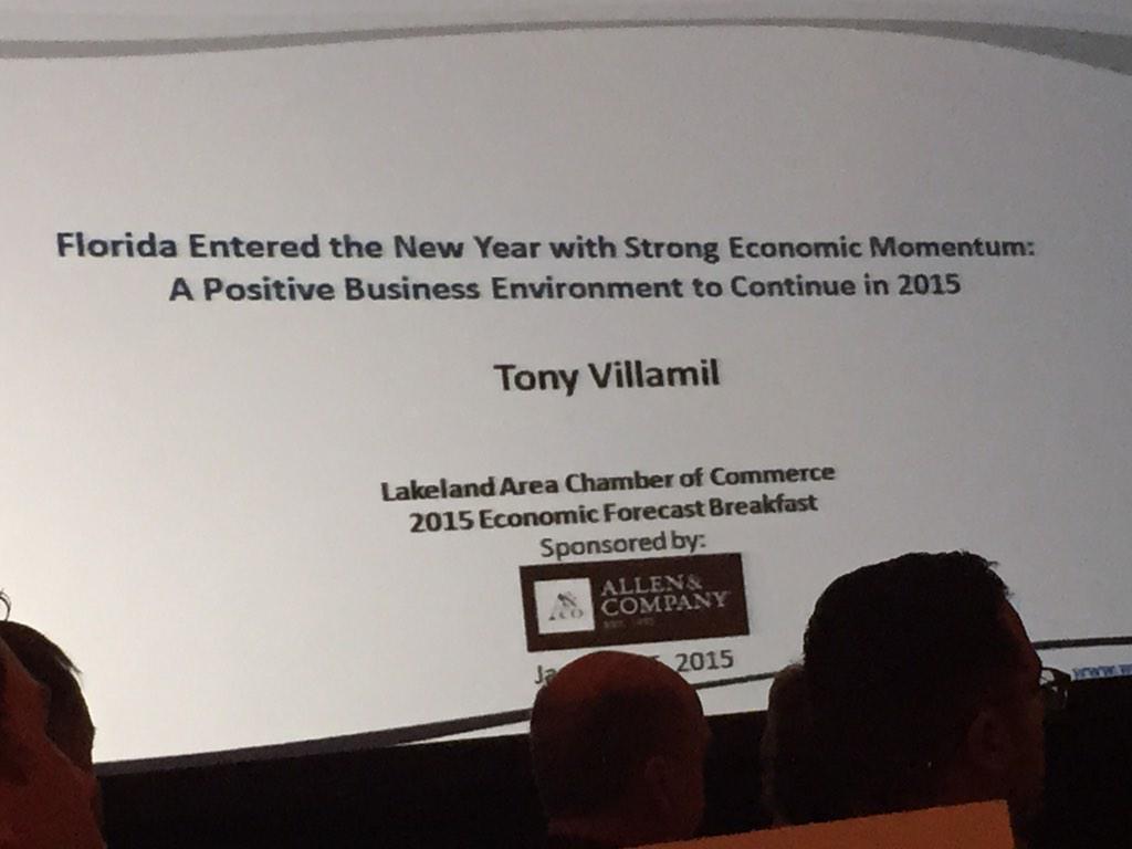 joechilds's tweet photo. Optimism for the Florida Economy #EFB2015 @SEU_COBLS http://t.co/NCLUmnChja