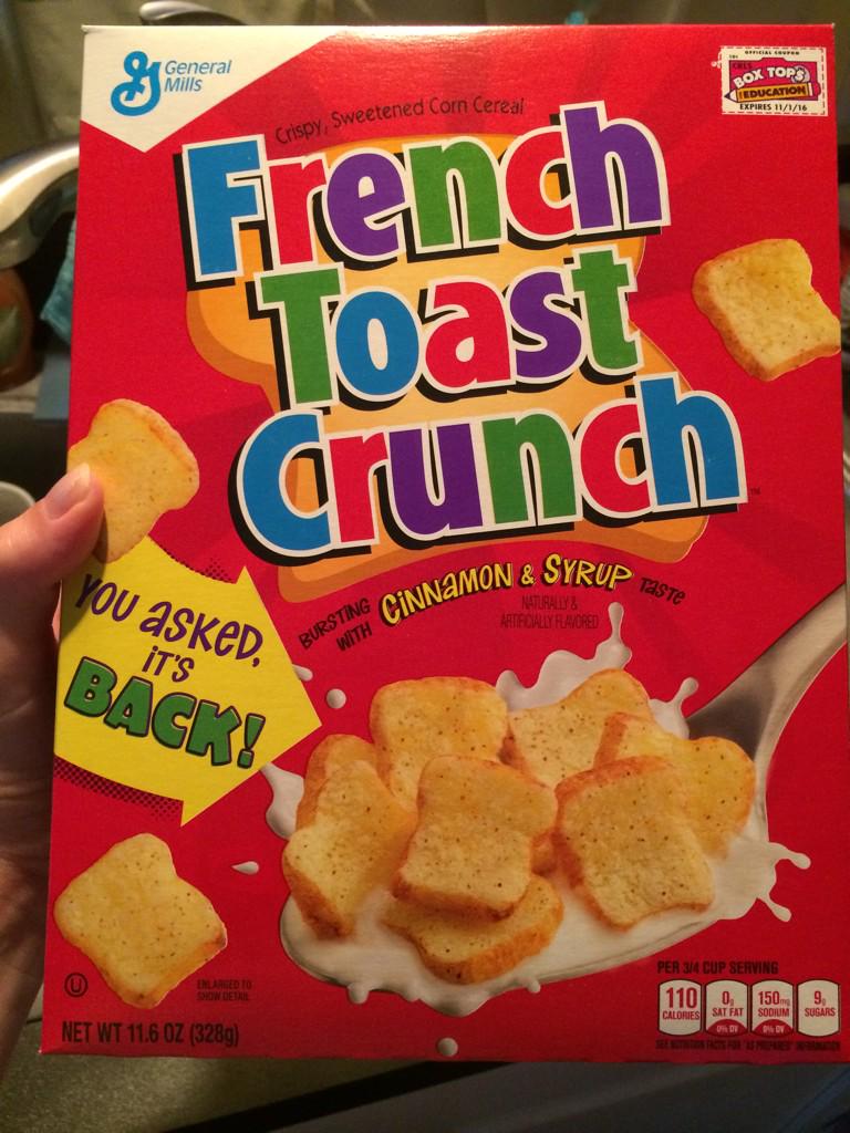Sailor_Samara's tweet photo. Had a bowl of #nostalgia for #breakfast #FrenchToastCrunch #FrenchToastCrunchIsBack #ThanksForTheMemories http://t.co/LQp3fQyP7f