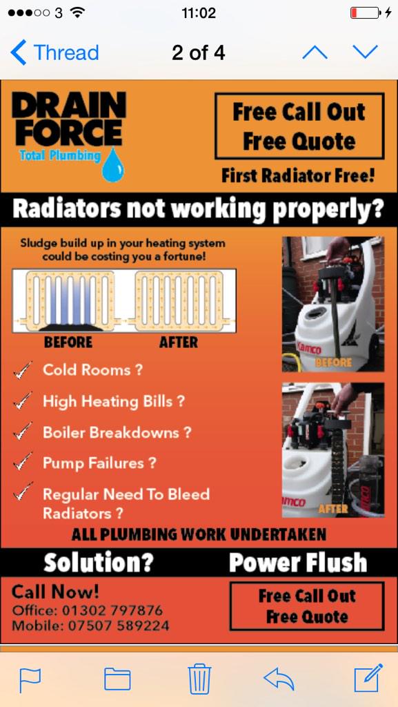 Radiators not working properly ?Central heating bills sky hi? simple and cheapest solution? Powerflush