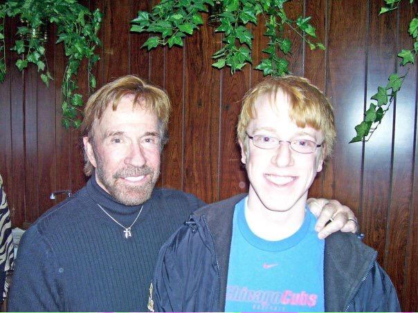So my lil brother Shawn shares a bday with MLK Jr. & Bernard Hopkins. Yeah but he\s met Chuck Norris. Happy 24th! 