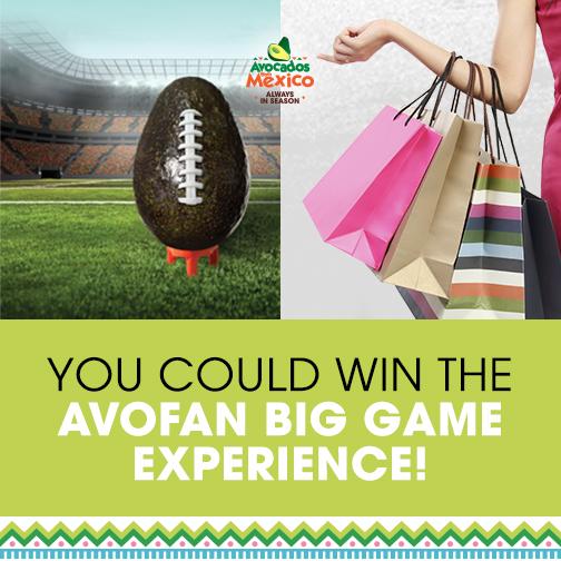 AvosFromMexico's tweet photo. Enter our #AvoFan Big Game #Sweeps 4 a chance 2 go 2 the #BigGame + shopping! Enter here>> http://t.co/ogUnvfVdp2 http://t.co/ioDtWFYAKj