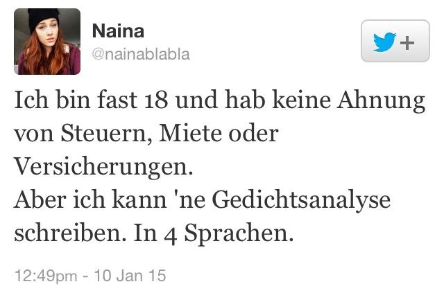 DummeWitze's tweet photo. Endlich bringt es mal jemand auf den Punkt! 👏 http://t.co/nlCoTapLGj