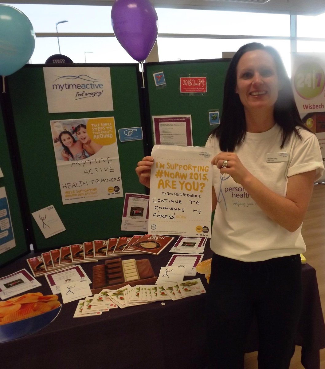 CambsHTs's tweet photo. Health Trainer Helen with her display board and resolution, great work!
#whatareyouwaitingfor #MTA #NOAW http://t.co/6RyLW00xzp