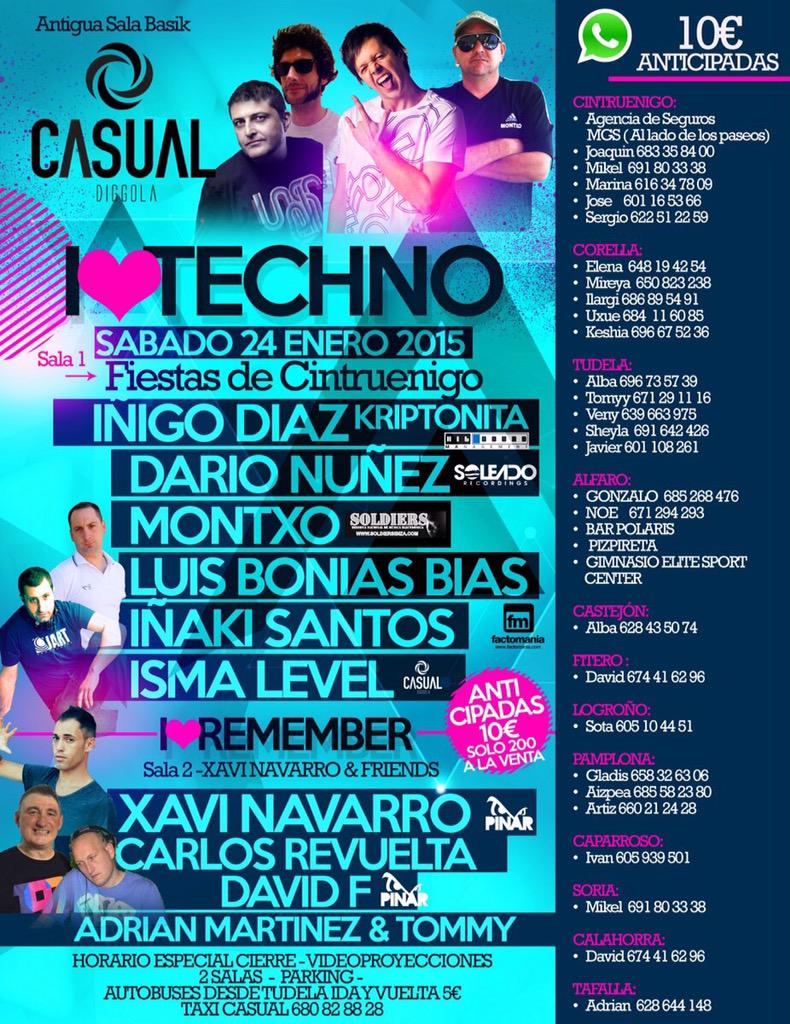 botanictudela's tweet photo. SOLO HAZ RT

*SEGUNDO SORTEO*

+3 ENTRADAS para el 24,I LOVE TECHNO &amp; REMEMBER en CASUAL Cintruenigo

Ganadores LUNES http://t.co/hrm4y9wzmU