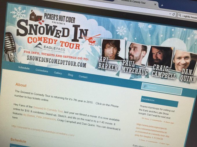 Cant wait till the @snowedincomedy tour jan 23! @vdpac @SunFMVernon @pickershutcider @PaulMyrehaug @SilverStarMR<a class="tags" target="_blank" title="On Twitter" href="/?out=eyJ0eXAiOiJKV1QiLCJhbGciOiJIUzUxMiJ9.eyJpYXQiOjE3MjMwNzIxNTYsImlzcyI6InR3cG9ybnN0YXJzLmNvbSIsIm5iZiI6MTcyMzA3MjE1NiwiZXhwIjoxNzU0NjA4MTU2LCJyZWRpcmVjdF91cmwiOiJodHRwczovL3R3aXR0ZXIuY29tL3Nub3dlZGluY29tZWR5In0.zVNpIjGXFo4KSfu41QkliYrPDxUC8FPZxwcZTiBaWhfiswH07SMxhcgI0w0c_6_2_vdMPFtzsQnLRA_s0rZV0Q">@snowedincomedy</a><a href="/tag/linkinbio"class="tags"><span>#linkinbio</span></a><a href="/tag/mommy"class="tags"><span>#mommy</span></a><a href="/tag/bathtime"class="tags"><span>#bathtime</span></a><a href="/tag/naughty"class="tags"><span>#naughty</span></a><a href="/tag/of"class="tags"><span>#of</span></a>