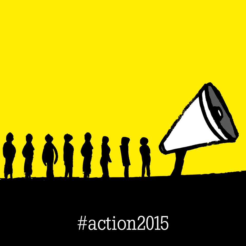 Let's make 2015 count and create a future free from poverty, inequality and dangerous climate change. #action2015