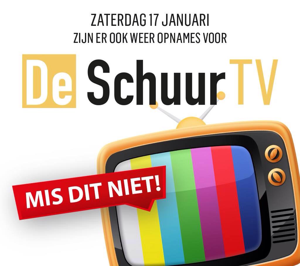 deschuur's tweet photo. Zaterdag OOK TV opnames in de Schuur...! http://t.co/9uveWvmYdp