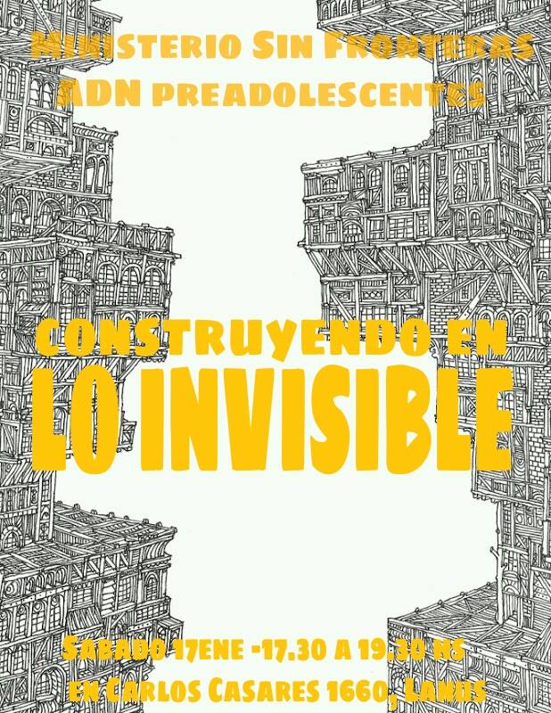 ADNPre's tweet photo. Este sabado 17/01 te invitamos a descubrir de qué se trata "CONSTRUYENDO EN LO INVISBLE. #God #Friends #teens http://t.co/iWUWD1MCkn
