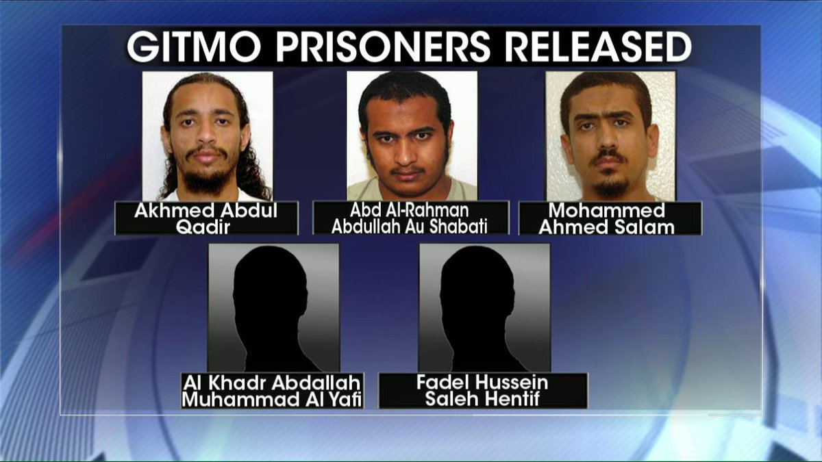 Meet the five GITMO terrorist Obama freed