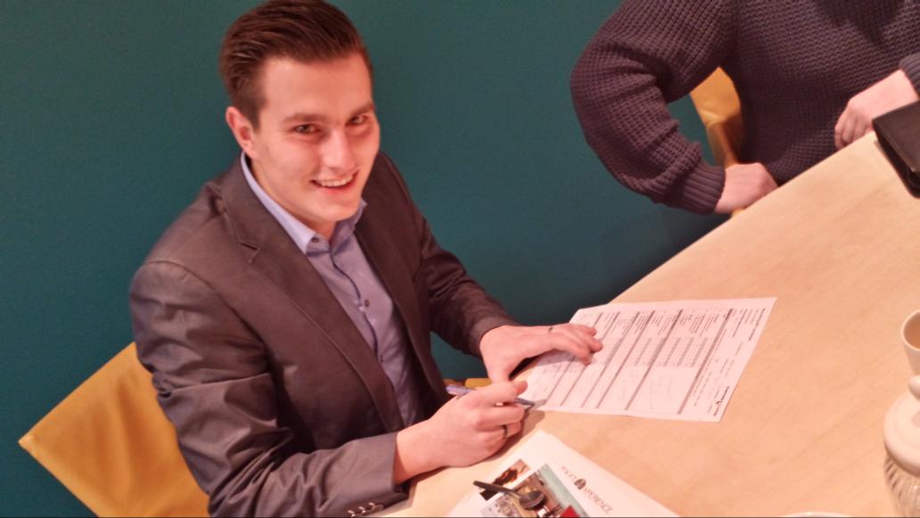 Joep Wijnands sluit zijn stage bij ons af met een 10! Proficiat.