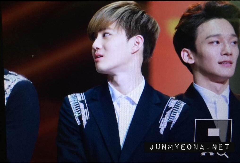 150115 Beijing Golden Disc Awards #exo #수호 수고했어❤