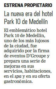 Cotelcolombia's tweet photo. La nueva era del @HotelPark10  de Medellín @CotelcoAnt_Cho  vía: @ELTIEMPO http://t.co/CGNSKuzmJR