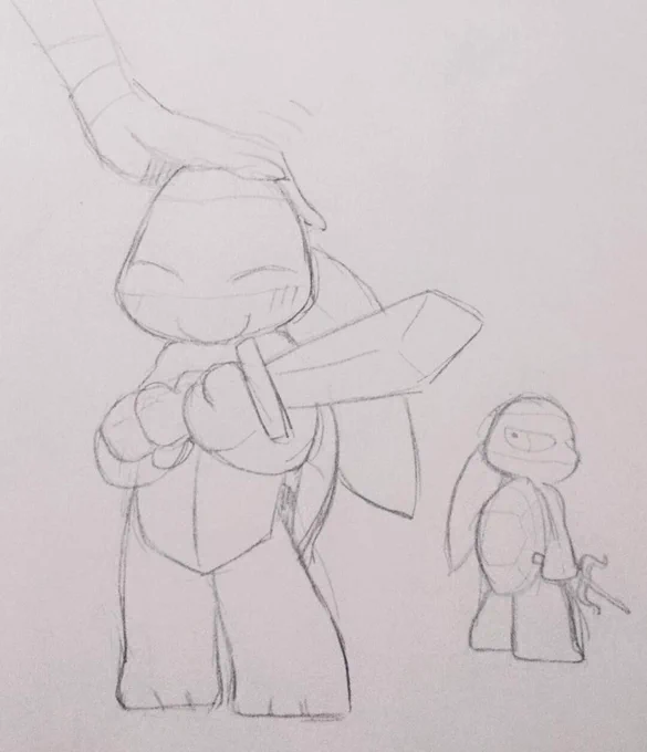子亀落書き 
