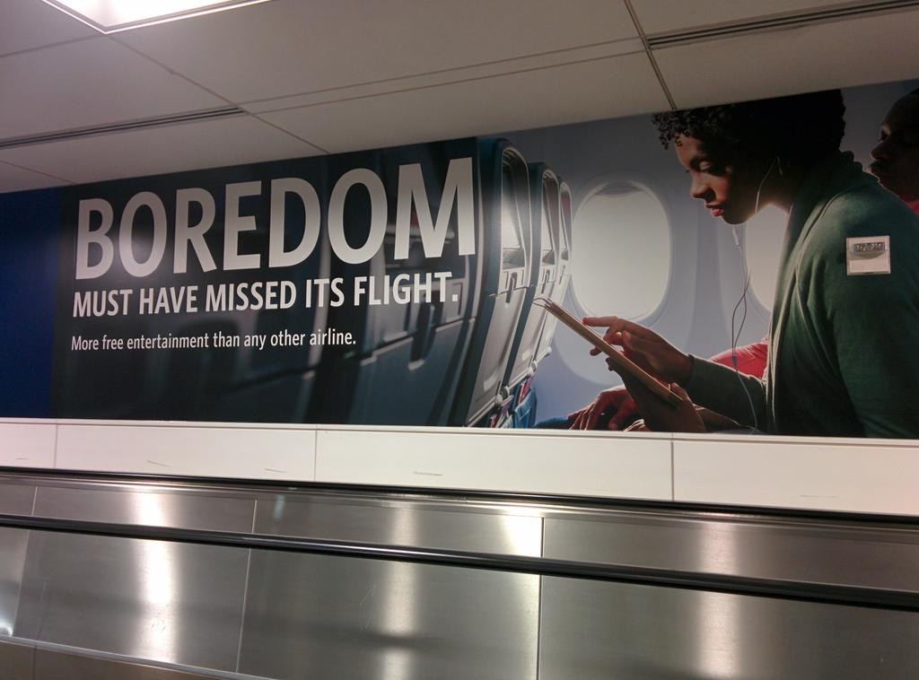 TaylorSundali's tweet photo. Can't even unplug when you're in flight. Am I right @NewTechCity #boredandbrilliant http://t.co/NlJ7te3ymJ