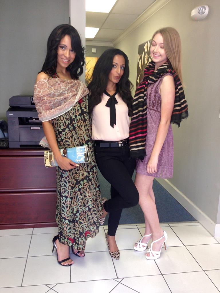 VStylistbyTamy's tweet photo. Models dress up for a #Christianfashionweek2015 preview #Alamwar @JudyAlvarez @ChristianFash #tv #fashion #style http://t.co/qAzp4AnziW