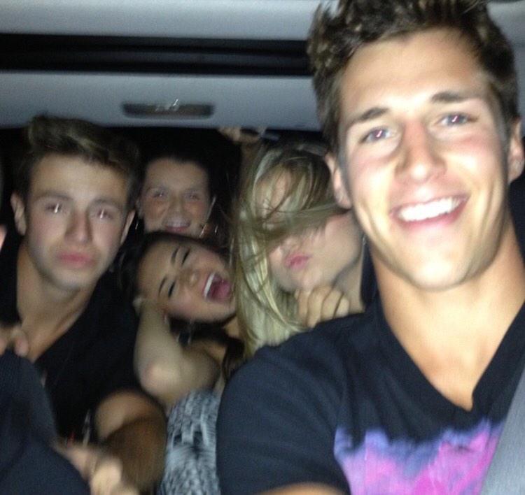 DaumCaleb's tweet photo. TBT to the craziest car ride of all time!! 😝 http://t.co/VRckcO0yG6
