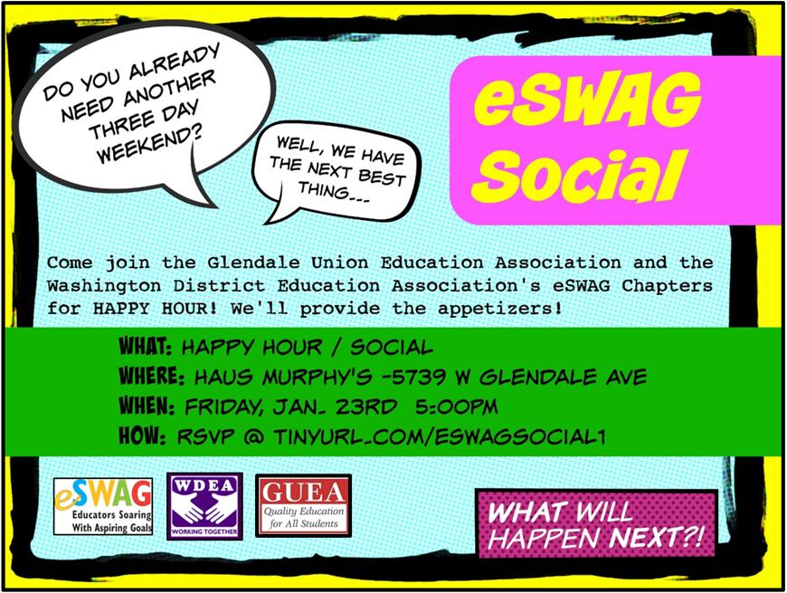 AEAeSWAG's tweet photo. The GUEA and WDEA eSWAG chapters are hosting a social tomorrow @hausmurphys! Yum! http://t.co/Dje3yaEgxr
