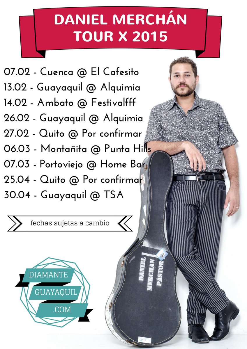 MiletoEc's tweet photo. Se viene el #TOURX2015 de @DMerchnPstor Confirma tu Ciudad y sobretodo ASISTE!! http://t.co/XOz0Fd6kOX