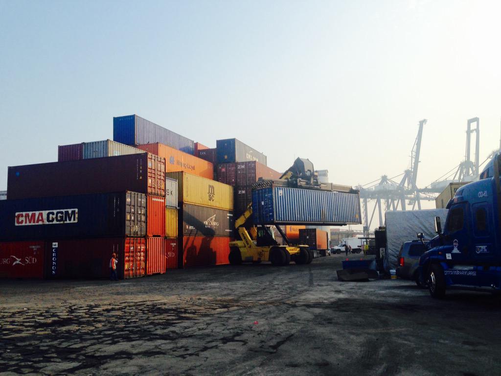 Tour of Veracruz terminal operations. $1.8 billion USD to be invested to quadruple port's capacity.
