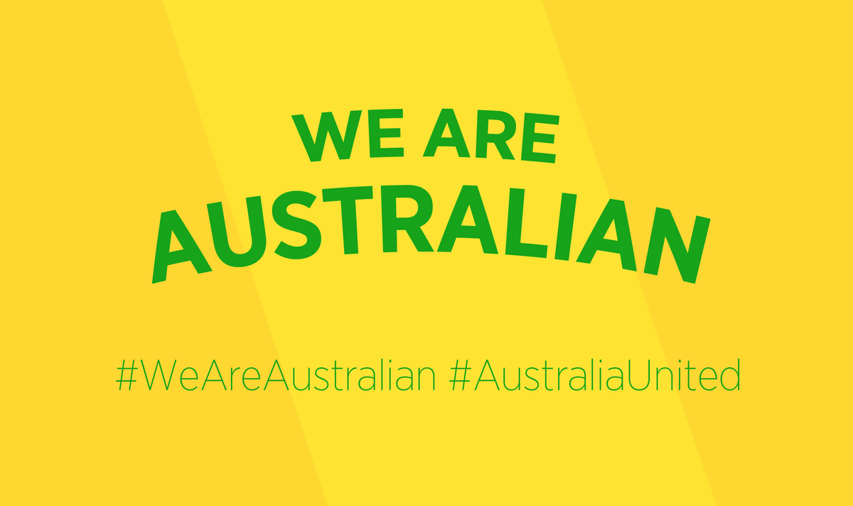 #WeAreAustralian #UnitedAustralia #TogetherWeStand