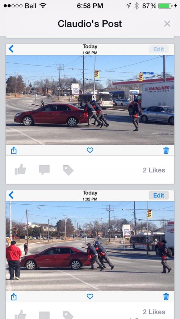 TTChelps's tweet photo. RT @007Brownie: Now THIS is"TTC HELPS" Arrow Rd. Drivers assisting 2keep traffic flowing!! #NotAlwaysNegative http://t.co/lRwiSnGl52