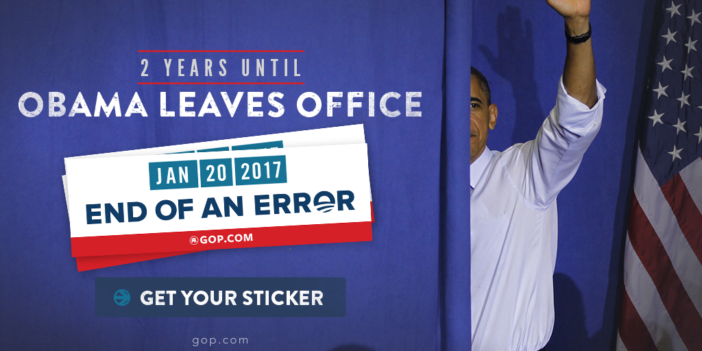 Republicans's tweet photo. Excited? http://t.co/2Fdrv8ID8x Click now to celebrate the end of an error. http://t.co/BJO3xQVJao
