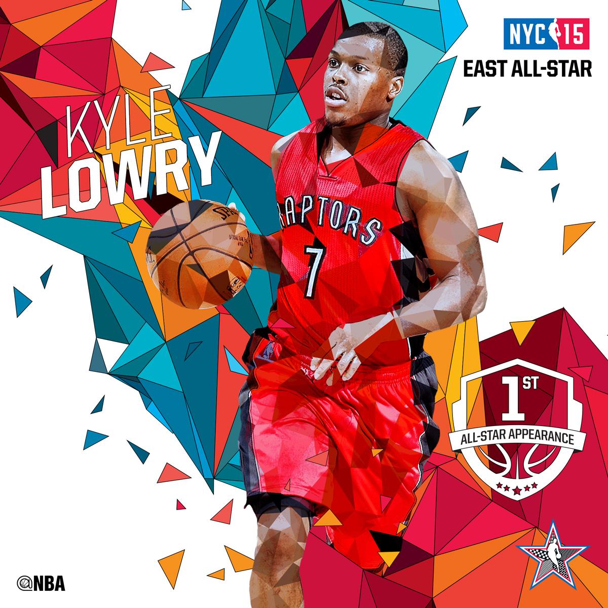 Raptors's tweet photo. #WeTheNorth #RTZ RT @nbaallstar: Eastern Conference #NBAAllStarNYC Starter @Klow7 of the @Raptors! http://t.co/KKksrDXjnh