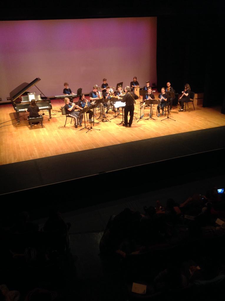 The_School's tweet photo. #Rhythm #Blues #JazzEnsemble: #EndingOnaGoodNote! Literally!! #Congrats to all students, teachers on amazing concert! http://t.co/oHmkydNo8t