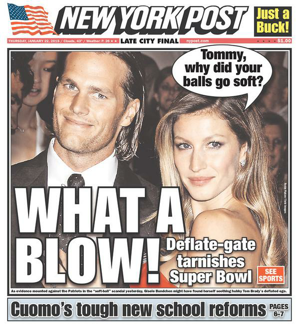nochillsport's tweet photo. The New York Post has no chill http://t.co/CVFf9BSYsR