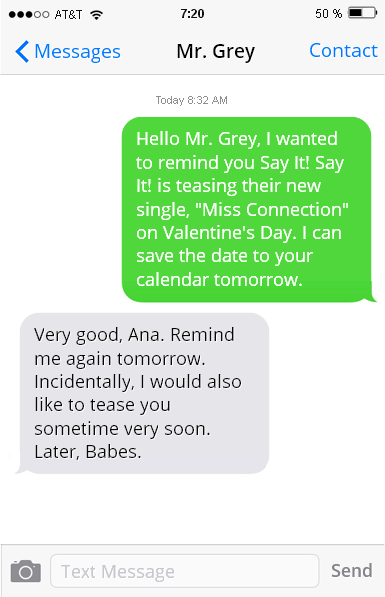 SayItPaulieCee's tweet photo. #FiftyShadesOfGrey @SayItSayItBand #MissConnection #ValentinesDay http://t.co/o3qg61rOQe