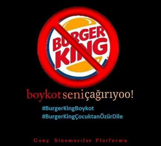 SinemaPlatformu's tweet photo. Cüzdanınla değil, vicdanınla yaşa!
#BurgerKingÇocuktanÖzürDile
#BurgerKingBoykot http://t.co/vQgcobCpmK