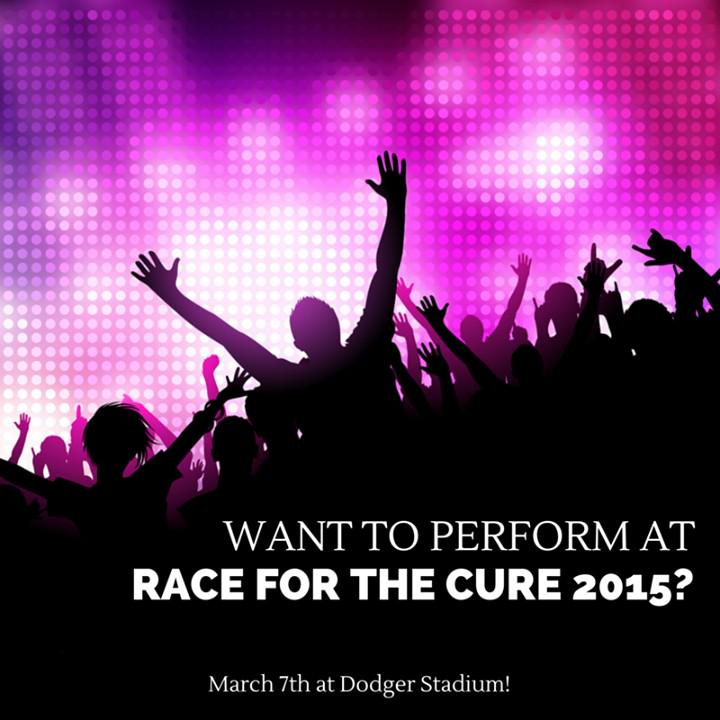 RealityTVCouple's tweet photo. Submit your band/musician for a chance to play at Race for the Cure on March 7 Dodger Stadium! http://t.co/fDJ7v1rlNh http://t.co/kuGXCXImqU