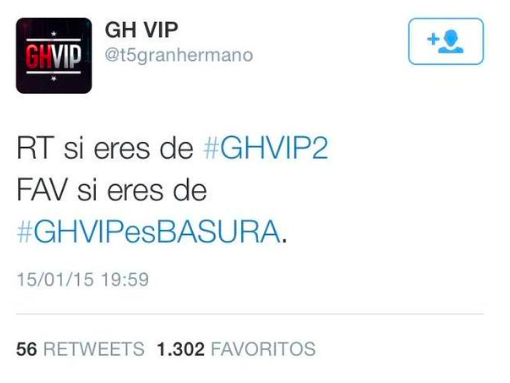 Colmenero's tweet photo. FAIL. #GHVIPesBASURA http://t.co/54L2w61FK5