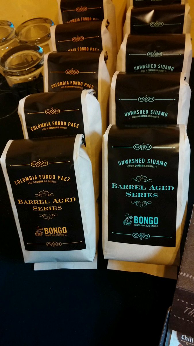 Bongo java aged in Corsair barrels. So yummy! <a href="/corsairartisan/">Corsair Artisan Distillery</a> <a href="/bongojava/">Jason Murdy</a>
