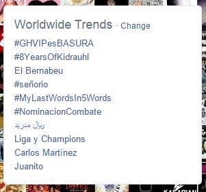 kidwithagun's tweet image. #GHVIPesBASURA es primer TT mundial pero no aparece en las tendencias de España. Buena censura de Mediaset.