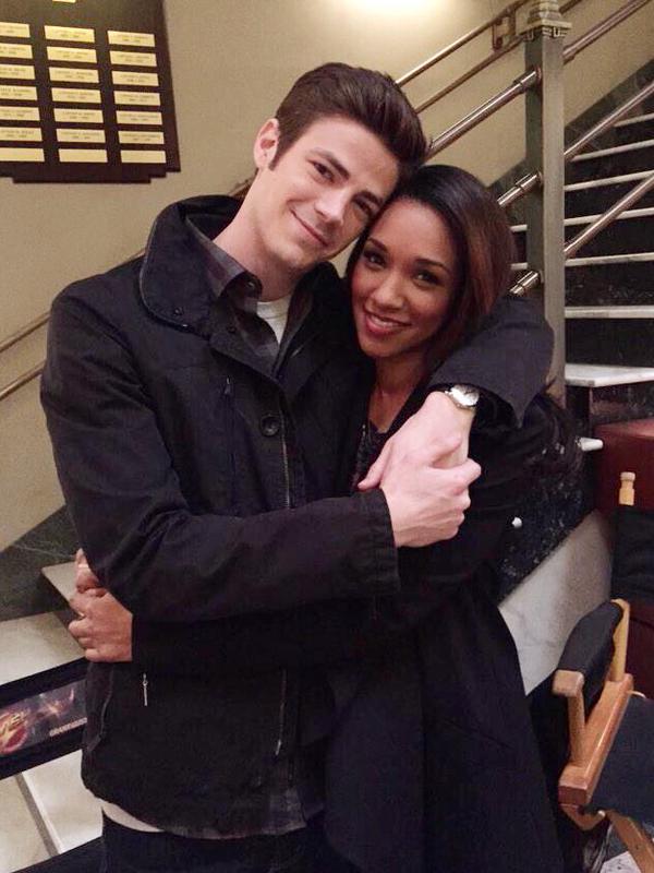 Picture posted by Candice Patton on message to wish Grant Gustin a Happy Birthday! 