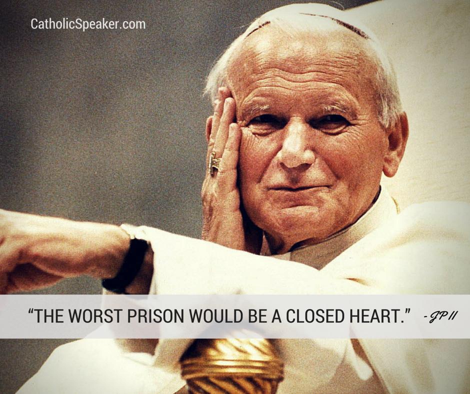 KenYasinski's tweet image. “The worst prison would be a closed heart.” - John Paul II #Catholic