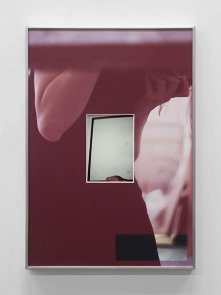 'erection of a plate of glass between', 2014 by B. Ingrid Olson #doubleendedarrow #simonesubalgallery #NYC #art