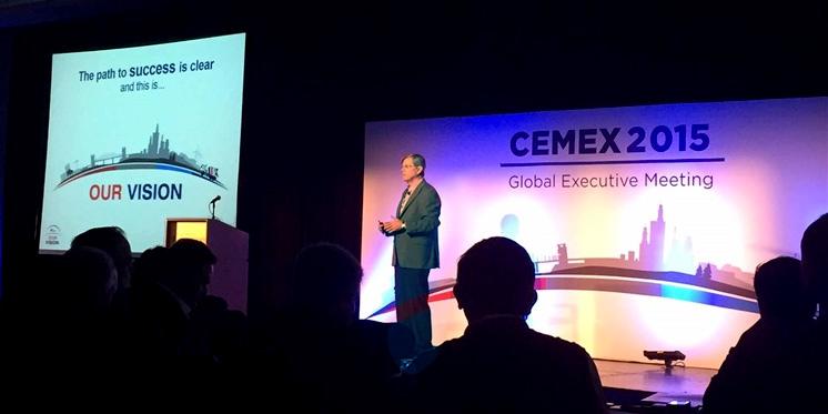 CEMEX's tweet image. Our CEO @Fernandogzz delivered the keynote presentation outlining our vision to build a better future
