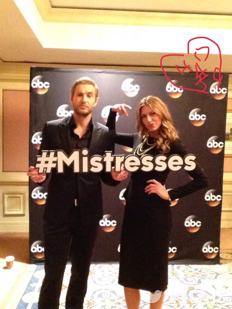 BrettTuckerFans's tweet photo. Brett with @jesmacallan at the ABC Social Lounge #TCA15 http://t.co/HTYr344NGj