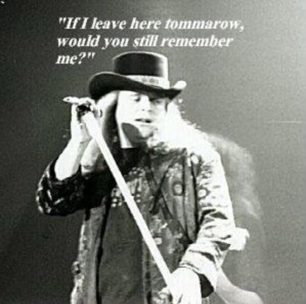 Happy birthday to Ronnie Van Zant (Jan. 15, 1948 - Oct. 20, 1977) You\re as free as a bird now! RIP 
