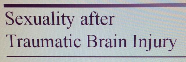 TBICommunity's tweet photo. How does a Traumatic Brain Injury affect sexual functioning? Here are some answers for you: http://t.co/EBnIAeoiht http://t.co/HuCtEIlYTG