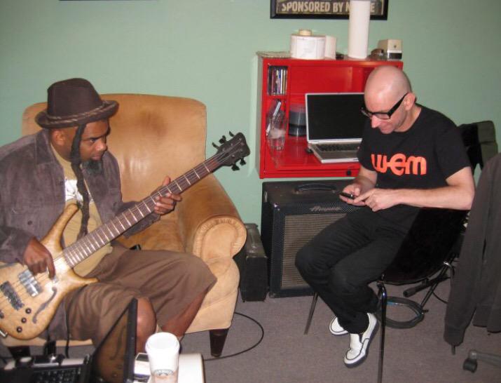 Yearofthedragon's tweet photo. #tbt @woodywoodstraw and @GregHetson in studio, working on YOTD's Five Fingers of Def e.p. circa 2010...good times... http://t.co/rQ8JdAae2t