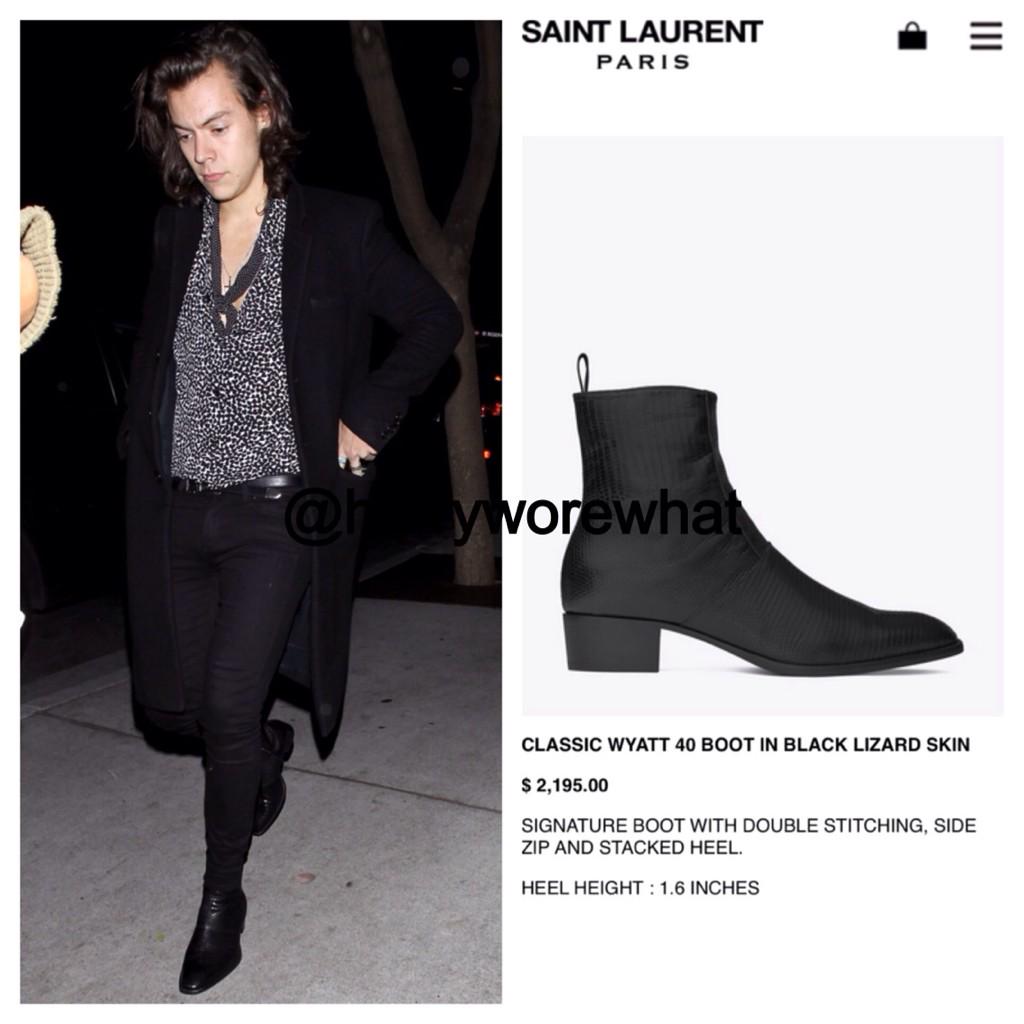 saint laurent wyatt zip boots