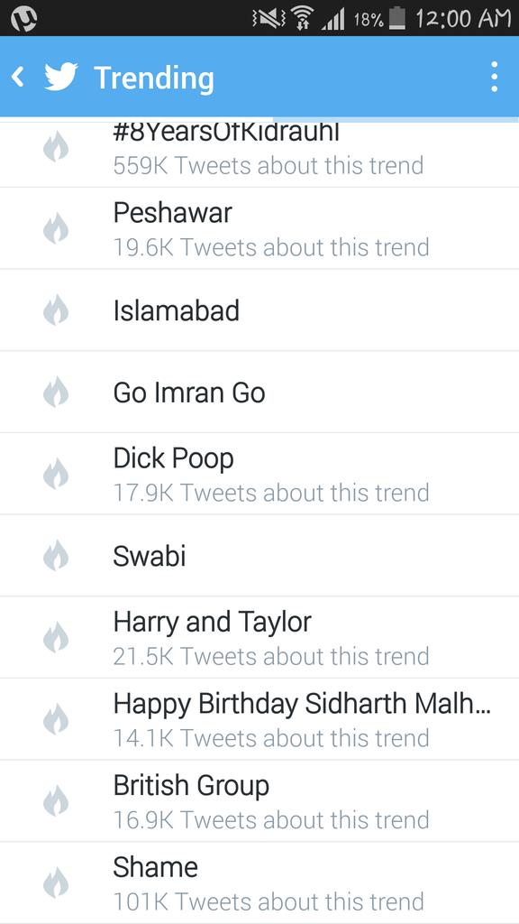  OMGG ! Happy Birthday Sidharth Malhotra is trending in Pakistan! Congrats!  