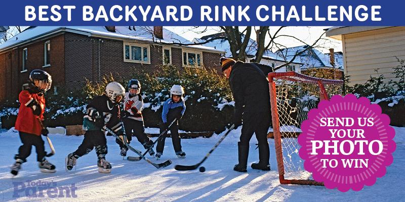 Todaysparent's tweet image. Backyard rink #contest alert! Enter for a chance to win a WiiU prize pack (value $300) --&amp;gt; ow.ly/HFhQy